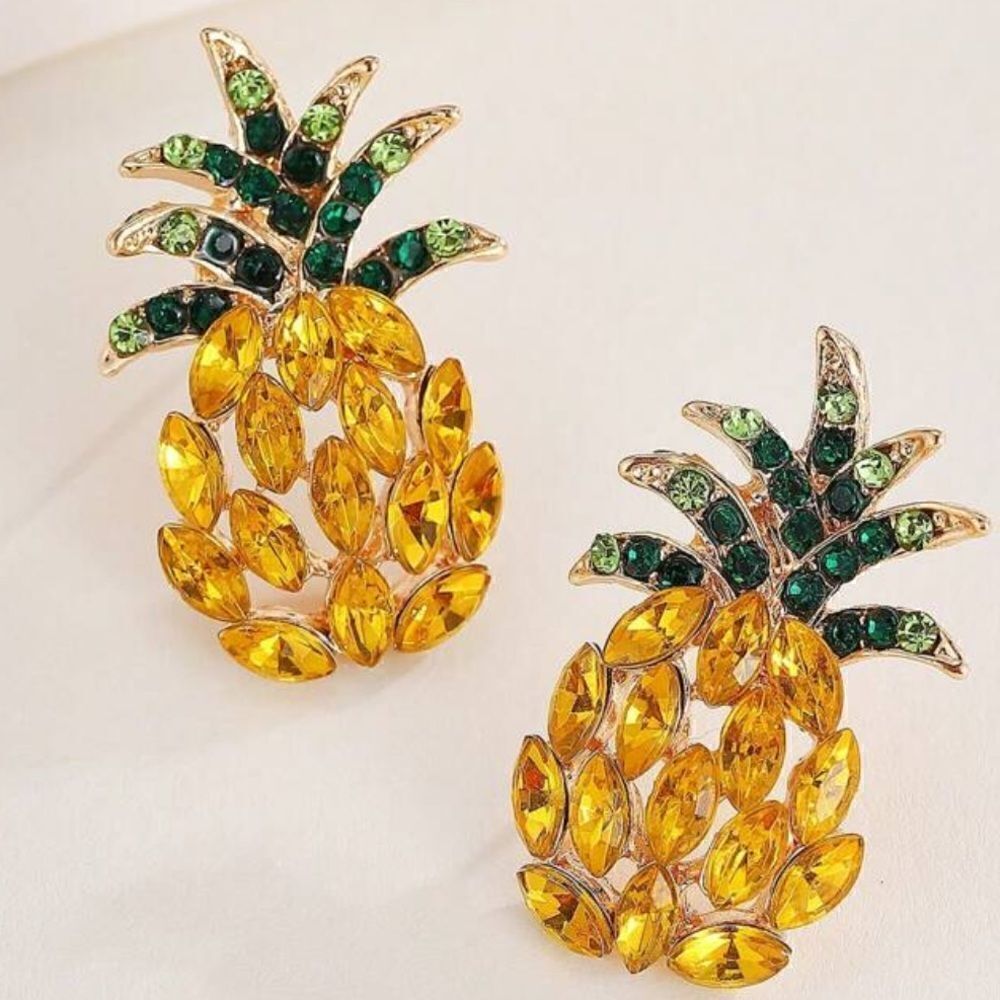 Pineapple earrings A650